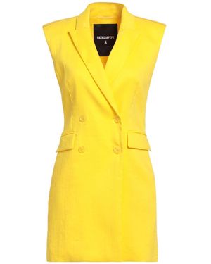Patrizia Pepe Mini Dress Linen, Polyamide - Yellow