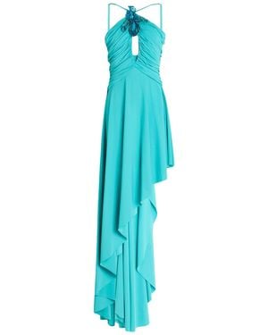 Amen Maxi Dress Acetate, Polyacrylic, Elastane - Blue