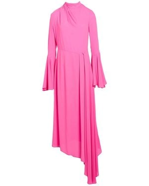 MSGM Fuchsia Maxi Dress Polyester - Pink