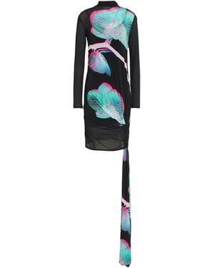 Patrizia Pepe Mini Dress Viscose, Elastane - Blue