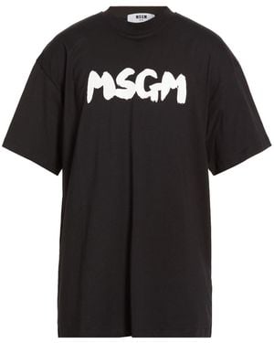 MSGM T-Shirt Cotton - Black