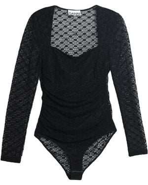 Ganni Bodysuits - Black