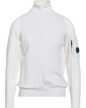 C.P. Company Turtleneck Virgin Wool, Polyester - White