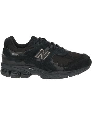 New Balance 2002 Trainers Leather, Textile Fibres - Black