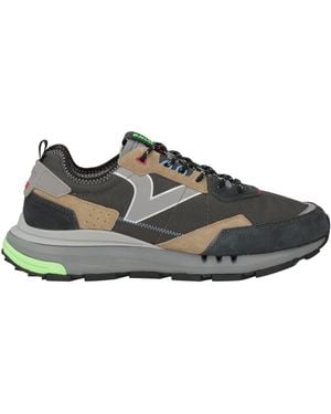 Victoria Trainers Leather, Textile Fibres - Green