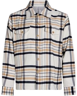 Eleventy Platinum Cream Jacket Cotton - Gray