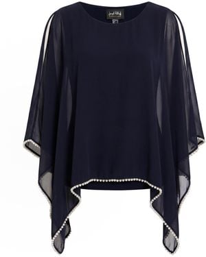 Joseph Ribkoff Signature Midnight Top Polyester - Blue