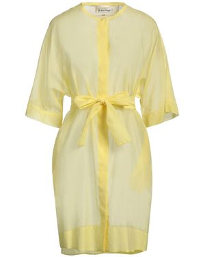 Le Sarte Pettegole Mini Dress Cotton, Silk - Yellow