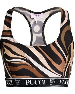 PUCCI Top Polyamide, Elastane - Black