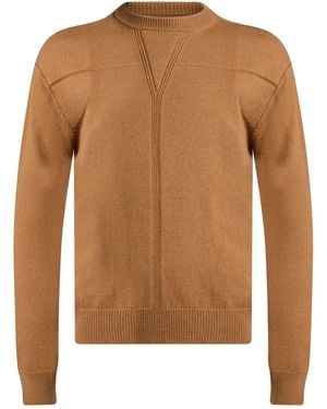 Jil Sander Camel Sweater Virgin Wool, Polypropylene, Wool - Brown