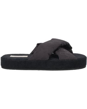 Agnona Sandals Textile Fibres - Black