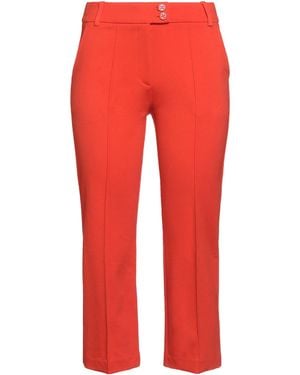 Fracomina Collection Trousers Viscose, Polyamide, Elastane - Red