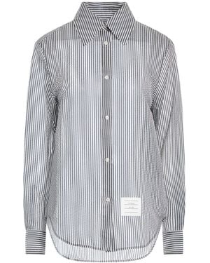 Thom Browne Midnight Shirt Silk - Gray