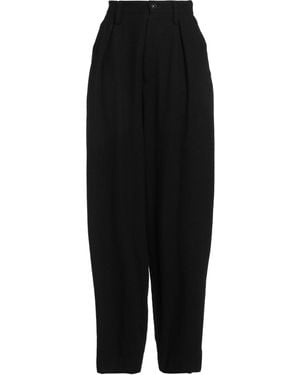 Y's Yohji Yamamoto Pants Wool, Nylon - Black