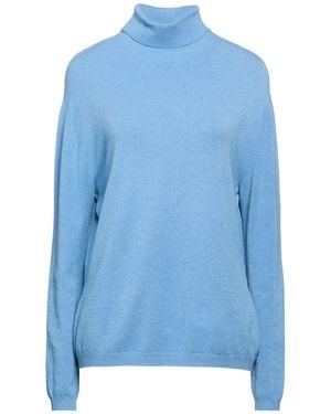 Oltre Slate Turtleneck Viscose, Polyester, Polyamide - Blue