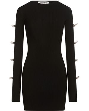 Mach & Mach Maxi Dress Viscose, Polyester - Black