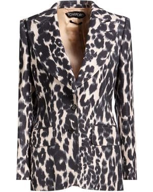 Tom Ford Blazer Viscose, Elastane - Black