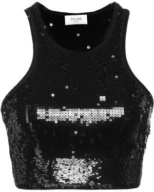 Celine Top Viscose, Polyester - Black