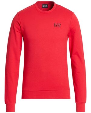 EA7 Sweatshirt Cotton, Elastane - Red