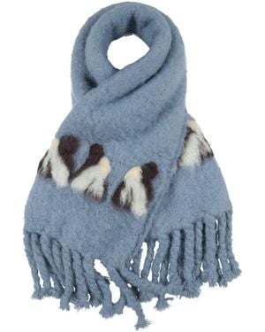 Jil Sander Scarf Mohair Wool, Wool, Polyamide - Blue
