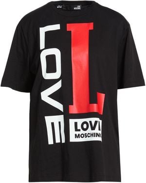 Love Moschino Camiseta - Negro