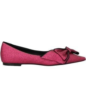 What For Ballet Flats Textile Fibres - Red