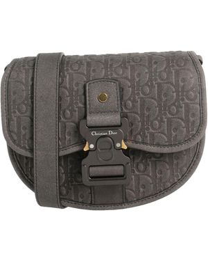 Dior X Tremaine Emory -- Charcoal Cross-Body Bag Leather - Gray