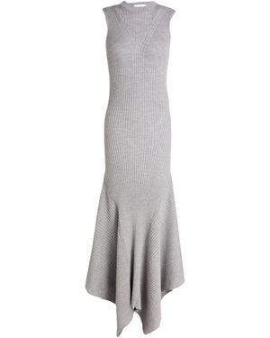 Ami Paris Maxi Dress Merino Wool - Gray