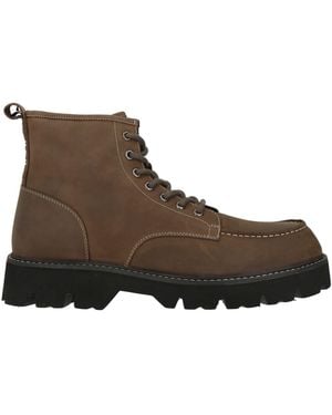 Blauer Military Ankle Boots Leather - Brown