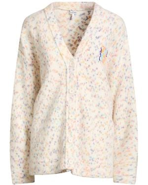 Loewe Cream Cardigan Wool, Polyamide, Alpaca Wool, Cotton, Polyester - Natural