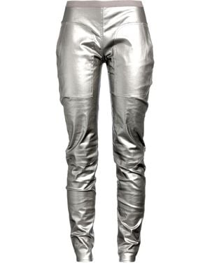 Rick Owens Trousers Cotton, Elastomultiester, Rubber - Grey