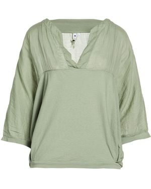 European Culture Top Ramie, Cotton, Elastane - Green