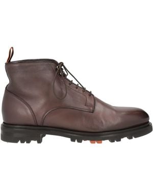 Santoni Botines De Caña Alta - Marrón