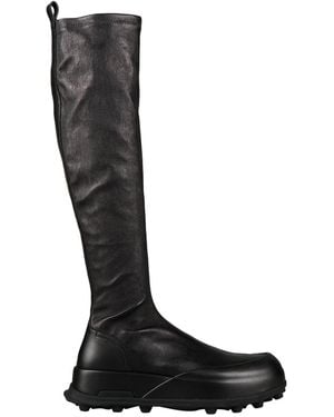 Jil Sander Boot Leather - Black
