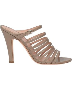 Alberta Ferretti Sandals Leather - Gray