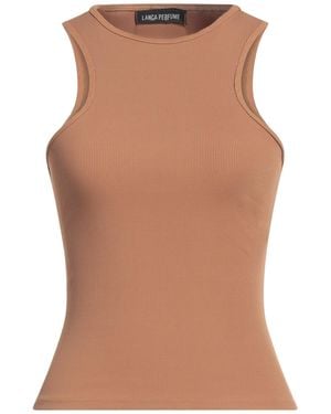LANÇA PERFUME Camel Tank Top Polyamide, Elastane - Brown