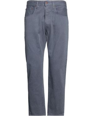 People Slate Pants Cotton - Blue