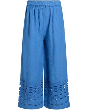 120% Lino Trouser - Blue
