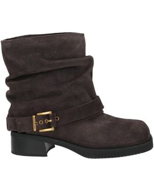 MICHAEL Michael Kors Dark Ankle Boots Leather - Black