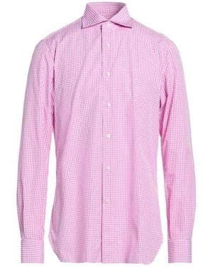Isaia Mauve Shirt Cotton - Pink