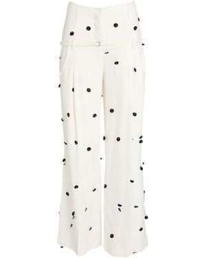 Jacquemus Trousers Viscose - White