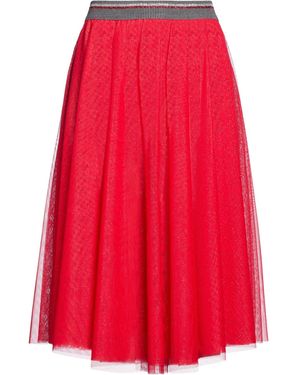 Ermanno Scervino Midi Skirt Polyester - Red