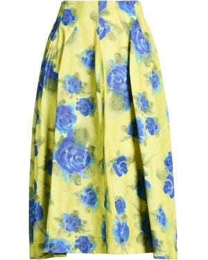 Marni Lime Midi Skirt Polyester, Cotton - Blue