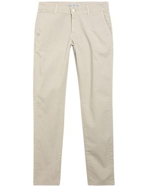 Daniele Alessandrini Light Pants Cotton, Elastane - Natural
