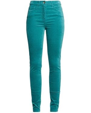 Elisabetta Franchi Trousers Cotton, Modal, Elastane - Blue