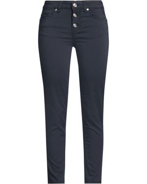 Liu Jo Trousers Cotton, Polyester, Elastane - Blue