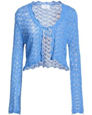 Soallure Cardigan Cotton, Acrylic - Blue