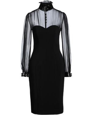 Moschino Midi Dress Viscose, Elastane - Black