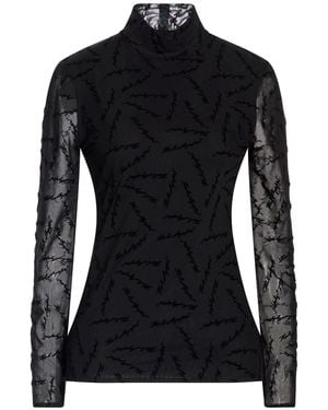 KARL LAGERFELD Top Polyester, Elastane - Black