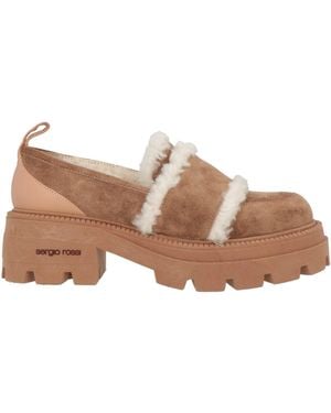 Sergio Rossi Loafers Shearling - Brown